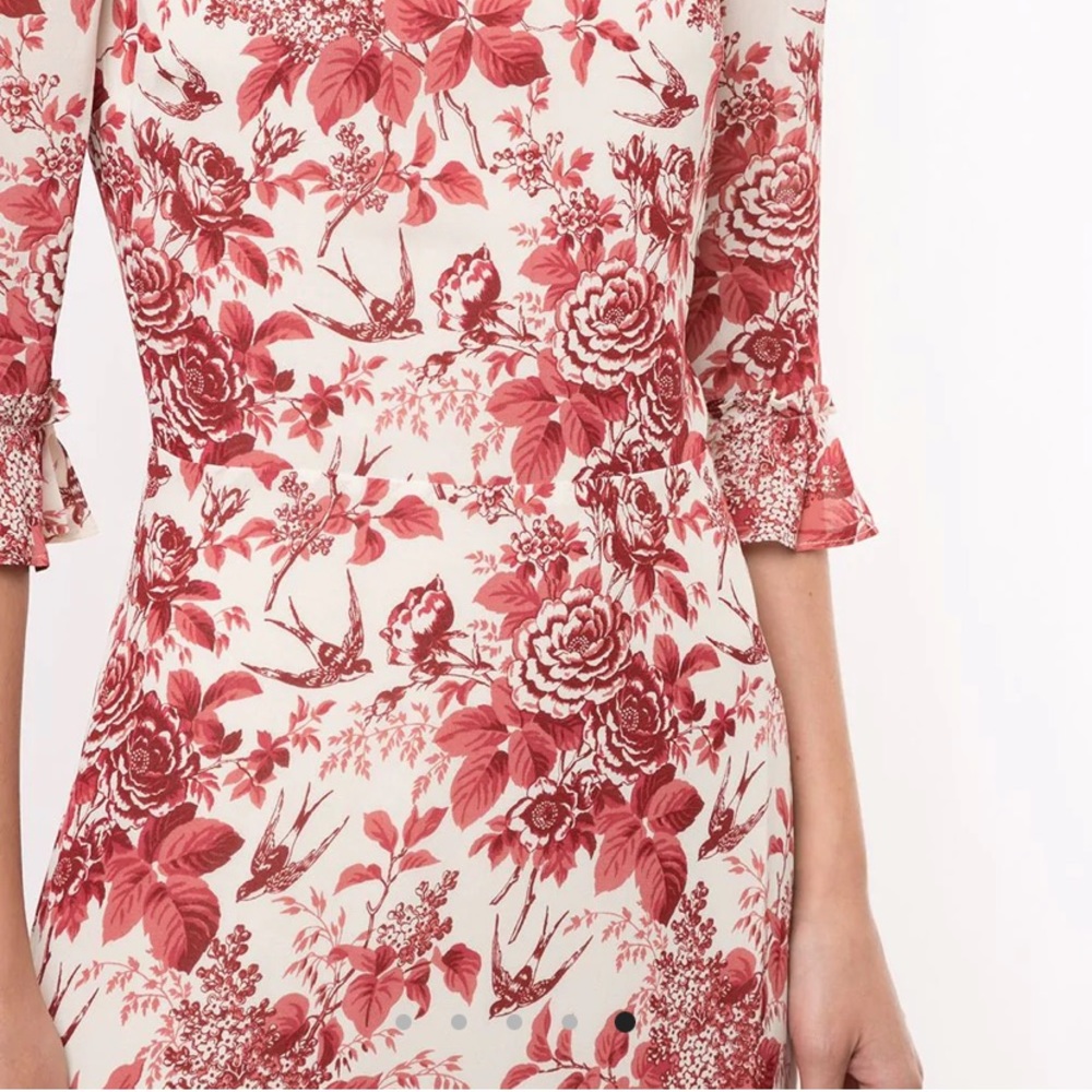 Reformation Red Floral Mini Dress